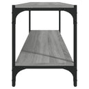 vidaXL szürke sonoma színű szerelt fa és acél TV-szekrény 100x33x41 cm