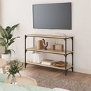 vidaXL sonoma tölgy színű fa és acél könyvszekrény 100 x 33 x 70,5 cm