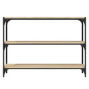 vidaXL sonoma tölgy színű fa és acél könyvszekrény 100 x 33 x 70,5 cm