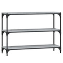 vidaXL szürke sonoma színű fa és acél könyvszekrény 100 x 33 x 70,5 cm