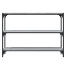 vidaXL szürke sonoma színű fa és acél könyvszekrény 100 x 33 x 70,5 cm