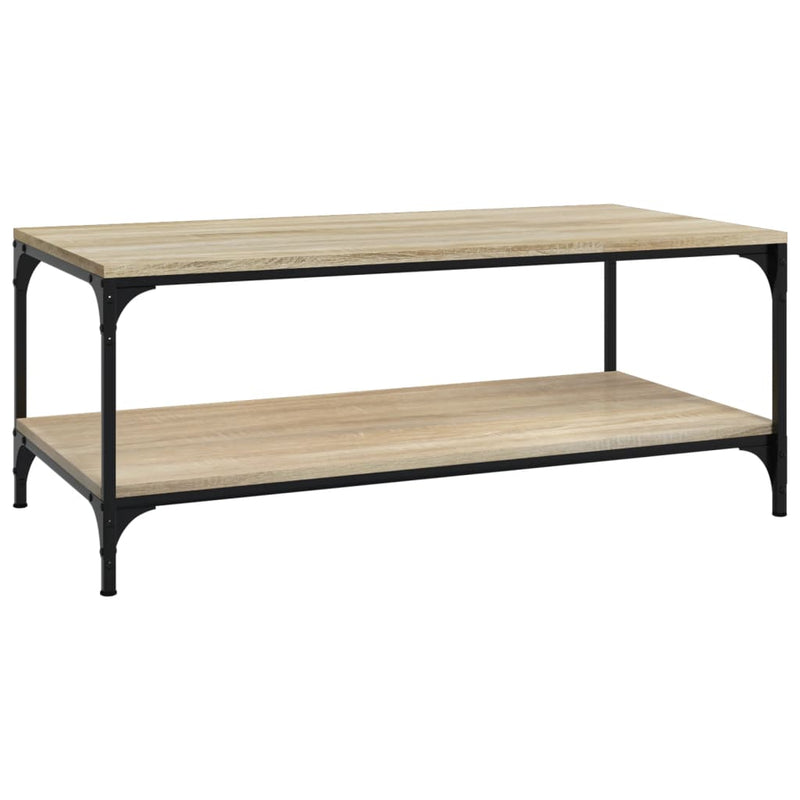 vidaXL sonoma tölgy színű szerelt fa dohányzóasztal 80 x 50 x 40 cm