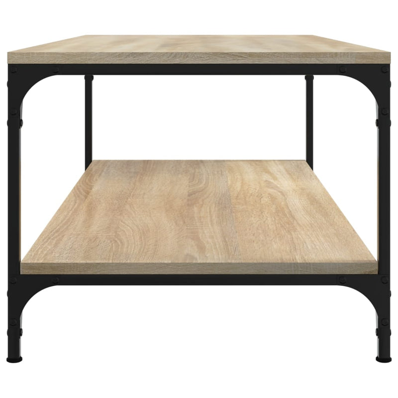 vidaXL sonoma tölgy színű szerelt fa dohányzóasztal 80 x 50 x 40 cm
