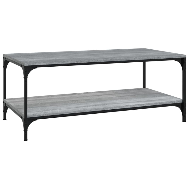 vidaXL szürke sonoma színű szerelt fa dohányzóasztal 80 x 50 x 40 cm