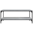 vidaXL szürke sonoma színű szerelt fa dohányzóasztal 80 x 50 x 40 cm