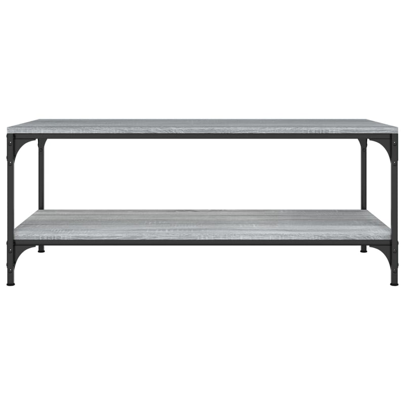 vidaXL szürke sonoma színű szerelt fa dohányzóasztal 80 x 50 x 40 cm