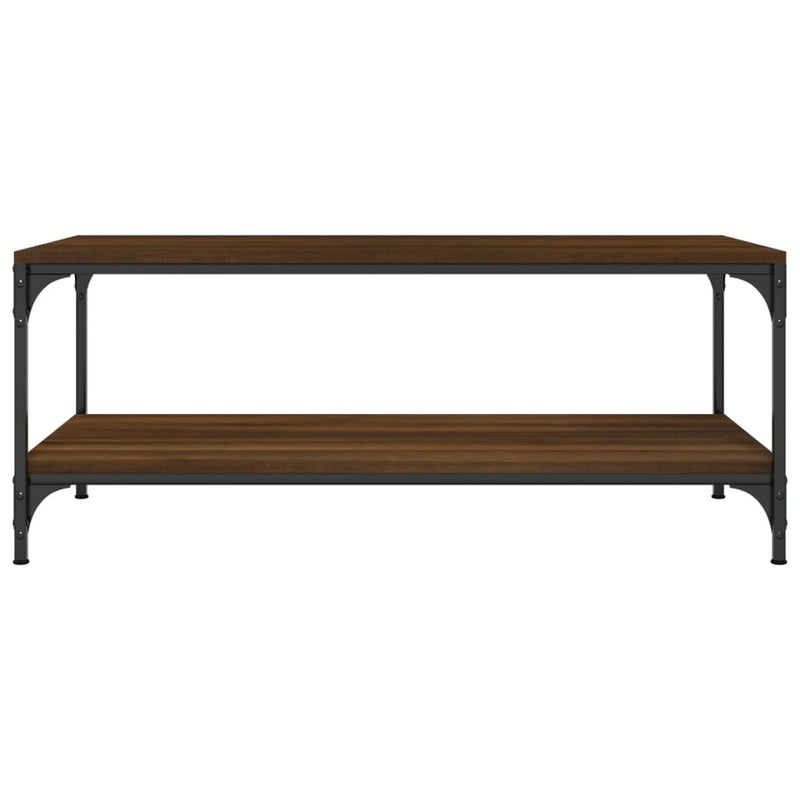 vidaXL barna tölgyszínű szerelt fa dohányzóasztal 80 x 50 x 40 cm