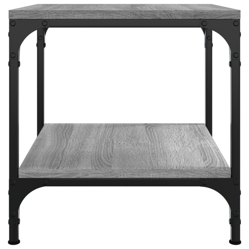 vidaXL szürke sonoma színű szerelt fa dohányzóasztal 50x50x40 cm