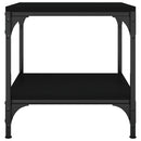 vidaXL fekete színű szerelt fa kisasztal 40 x 40 x 40 cm