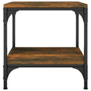 vidaXL 2 db füstös tölgy színű szerelt fa kisasztal 40 x 40 x 40 cm