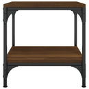 vidaXL 2 db barna tölgyszínű szerelt fa kisasztal 40 x 40 x 40 cm