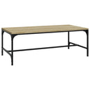 vidaXL sonoma tölgy színű szerelt fa dohányzóasztal 100x50x35 cm