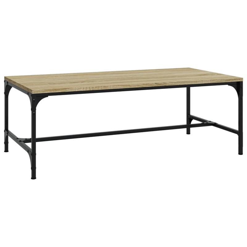 vidaXL sonoma tölgy színű szerelt fa dohányzóasztal 100x50x35 cm
