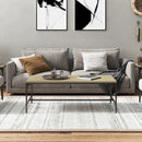 vidaXL sonoma tölgy színű szerelt fa dohányzóasztal 100x50x35 cm