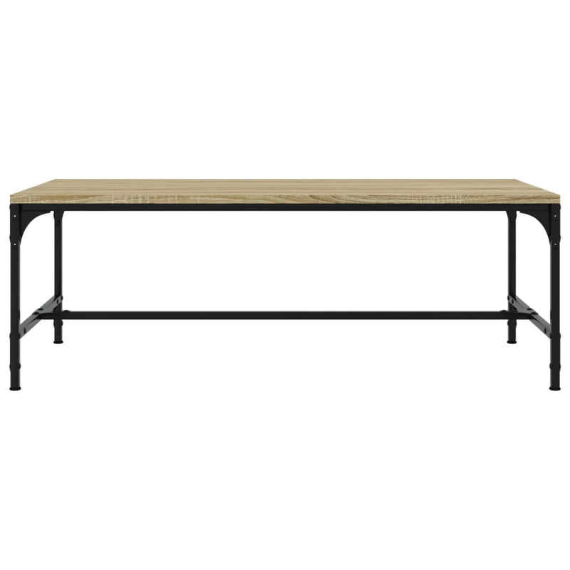 vidaXL sonoma tölgy színű szerelt fa dohányzóasztal 100x50x35 cm