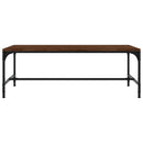 vidaXL barna tölgyszínű szerelt fa dohányzóasztal 100 x 50 x 35 cm