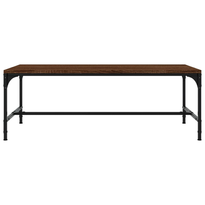 vidaXL barna tölgyszínű szerelt fa dohányzóasztal 100 x 50 x 35 cm