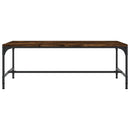 vidaXL füstös tölgy színű fatermék dohányzóasztal 80x50x35 cm