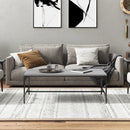 vidaXL szürke sonoma szerelt fa dohányzóasztal 80x50x35 cm