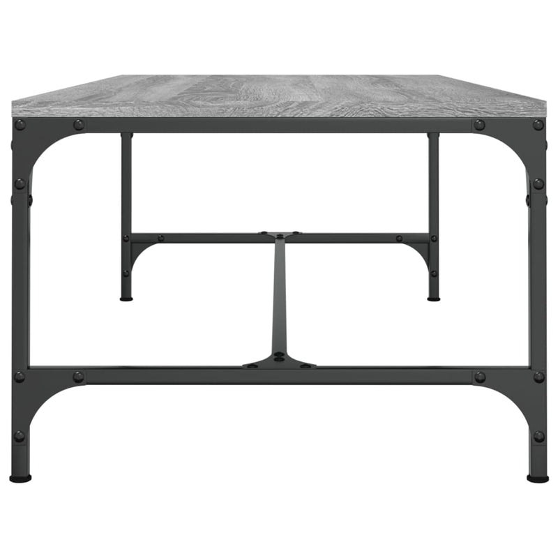 vidaXL szürke sonoma szerelt fa dohányzóasztal 80x50x35 cm