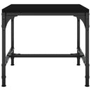 vidaXL 2 db fekete szerelt fa kisasztal 40 x 40 x 35 cm