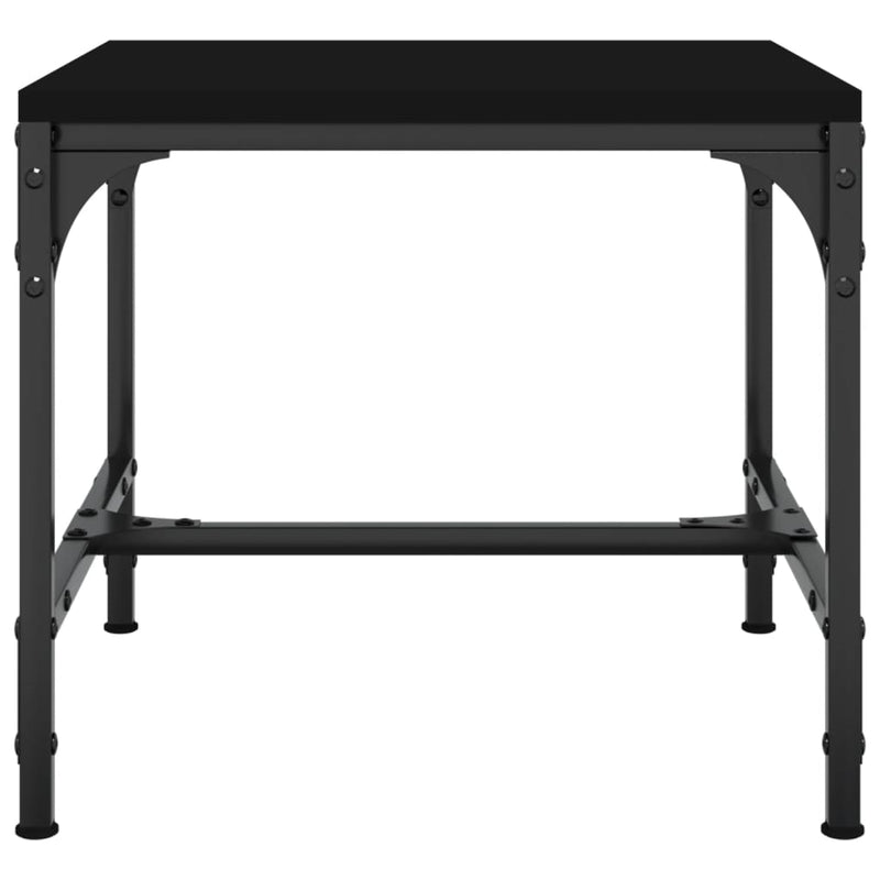 vidaXL 2 db fekete szerelt fa kisasztal 40 x 40 x 35 cm