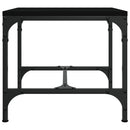 vidaXL 2 db fekete szerelt fa kisasztal 40 x 40 x 35 cm