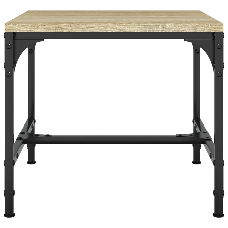 vidaXL 2 db sonoma tölgy színű szerelt fa kisasztal 40x40x35 cm