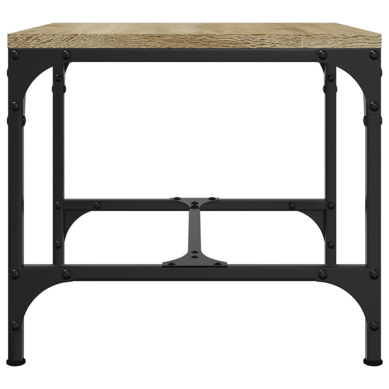 vidaXL 2 db sonoma tölgy színű szerelt fa kisasztal 40x40x35 cm
