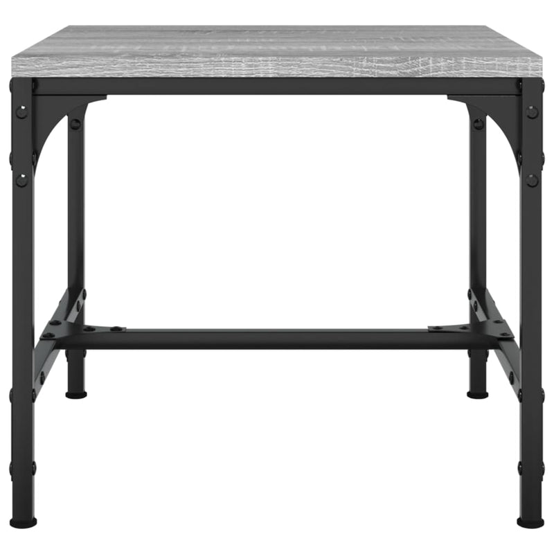 vidaXL 2 db szürke sonoma színű szerelt fa kisasztal 40x40x35 cm