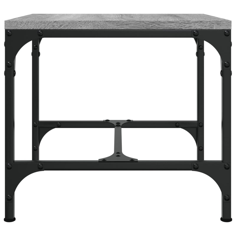 vidaXL 2 db szürke sonoma színű szerelt fa kisasztal 40x40x35 cm
