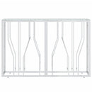 vidaXL üveg és rozsdamentes acél tálalóasztal 110x30x70 cm