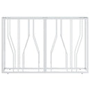 vidaXL ezüstszínű üveg és rozsdamentes acél tálalóasztal 110x30x70 cm