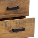 vidaXL barna tömör újrahasznosított fenyőfa éjjeliszekrény 36x30x45 cm