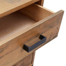 vidaXL barna tömör újrahasznosított fenyőfa éjjeliszekrény 40x30x55 cm