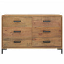 vidaXL barna tömör újrahasznosított fenyőfa tálalószekrény 110x35x70cm