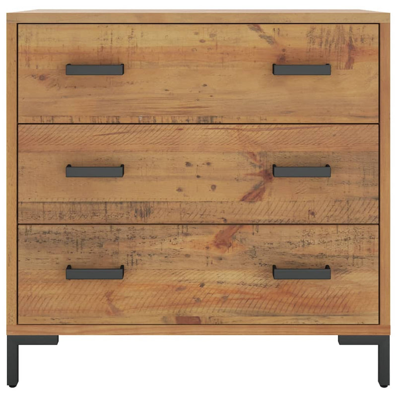 vidaXL tömör fenyőfa fiókos szekrény 75 x 35 x 70 cm