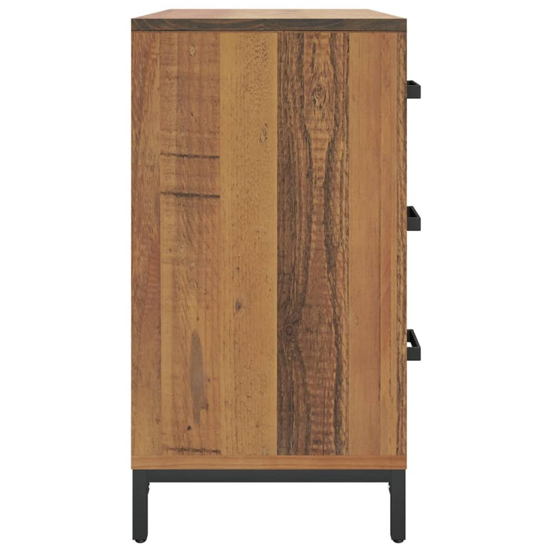 vidaXL tömör fenyőfa fiókos szekrény 75 x 35 x 70 cm