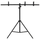 vidaXL fekete háttér állvány T-alakú 91x60x(70-200) cm