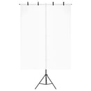 vidaXL fekete háttér állvány T-alakú 151x60x(70-200) cm