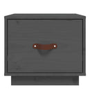 vidaXL szürke tömör fenyőfa éjjeliszekrény 40 x 34 x 35 cm