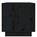 vidaXL 2 db fekete tömör fenyőfa éjjeliszekrény 40 x 34 x 35 cm