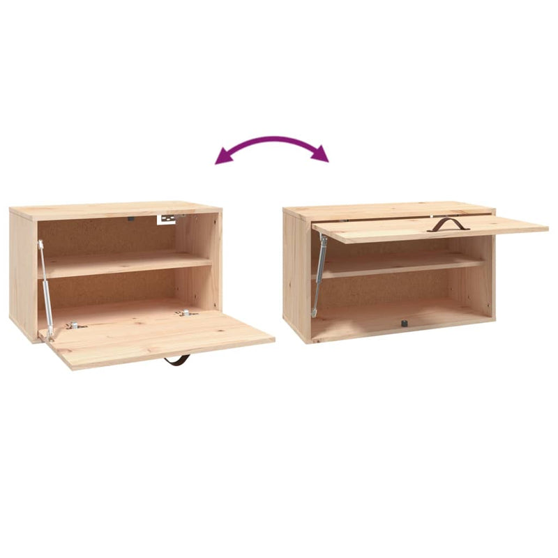 vidaXL tömör fenyőfa faliszekrény 60 x 30 x 35 cm