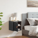 vidaXL szürke tömör fenyőfa faliszekrény 31,5 x 30 x 30 cm