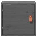 vidaXL szürke tömör fenyőfa faliszekrény 31,5 x 30 x 30 cm