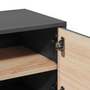 vidaXL szürke tömör fenyőfa faliszekrény 31,5 x 30 x 30 cm