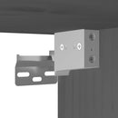 vidaXL szürke tömör fenyőfa faliszekrény 31,5 x 30 x 30 cm