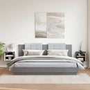 vidaXL 2 db szürke tömör fenyőfa faliszekrény 31,5 x 30 x 30 cm