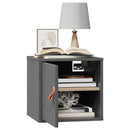 vidaXL 2 db szürke tömör fenyőfa faliszekrény 31,5 x 30 x 30 cm