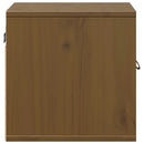 vidaXL mézbarna tömör fenyőfa faliszekrény 31,5x30x30 cm